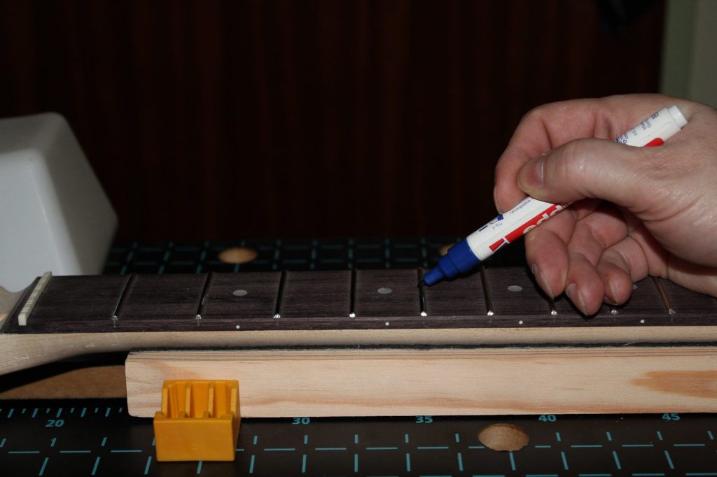 Marking the frets